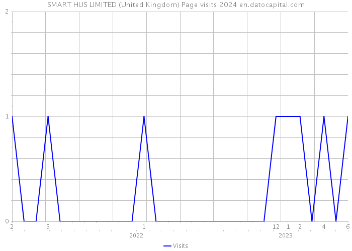 SMART HUS LIMITED (United Kingdom) Page visits 2024 