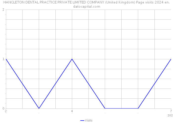 HANGLETON DENTAL PRACTICE PRIVATE LIMITED COMPANY (United Kingdom) Page visits 2024 