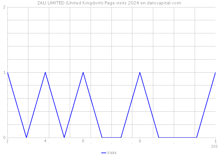 ZALI LIMITED (United Kingdom) Page visits 2024 