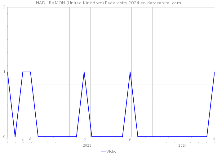 HADJI RAMON (United Kingdom) Page visits 2024 