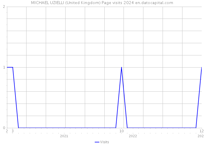 MICHAEL UZIELLI (United Kingdom) Page visits 2024 