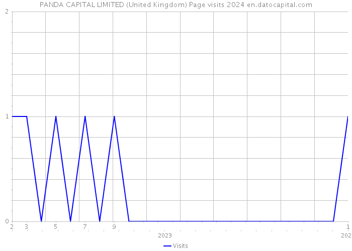 PANDA CAPITAL LIMITED (United Kingdom) Page visits 2024 