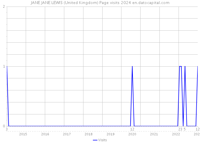 JANE JANE LEWIS (United Kingdom) Page visits 2024 