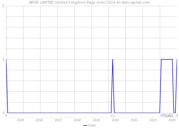 BRISK LIMITED (United Kingdom) Page visits 2024 
