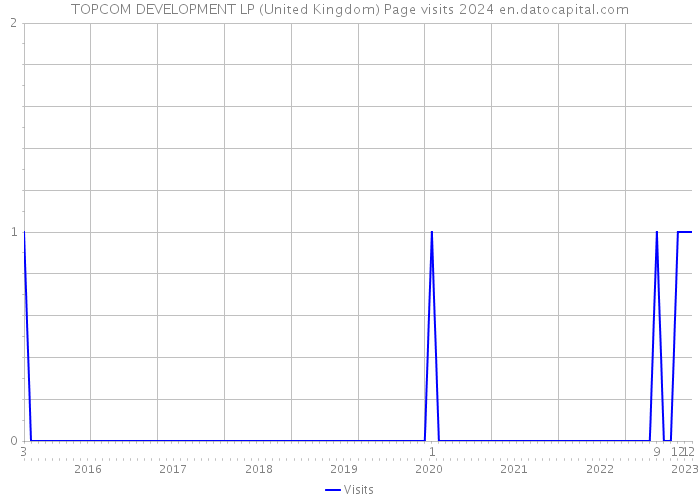 TOPCOM DEVELOPMENT LP (United Kingdom) Page visits 2024 