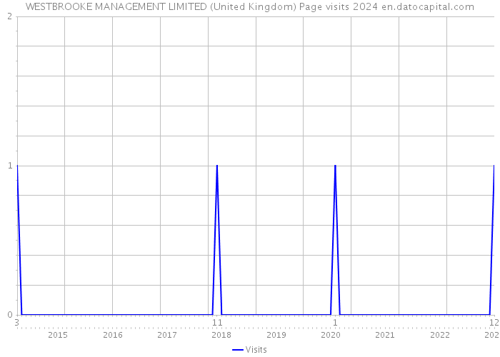 WESTBROOKE MANAGEMENT LIMITED (United Kingdom) Page visits 2024 