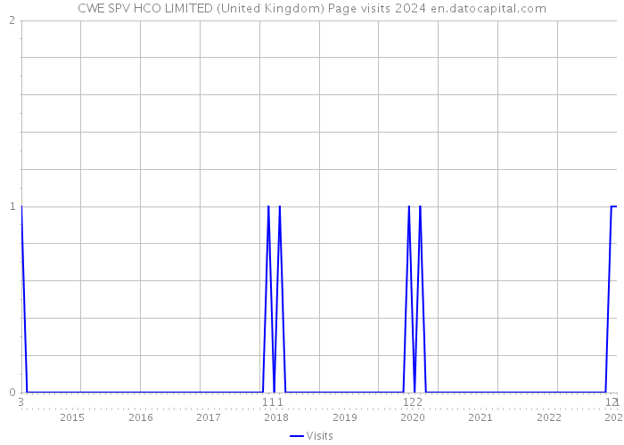 CWE SPV HCO LIMITED (United Kingdom) Page visits 2024 