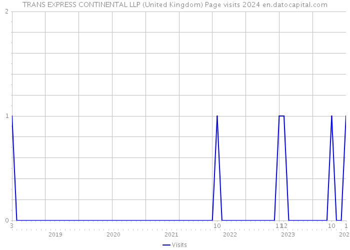 TRANS EXPRESS CONTINENTAL LLP (United Kingdom) Page visits 2024 