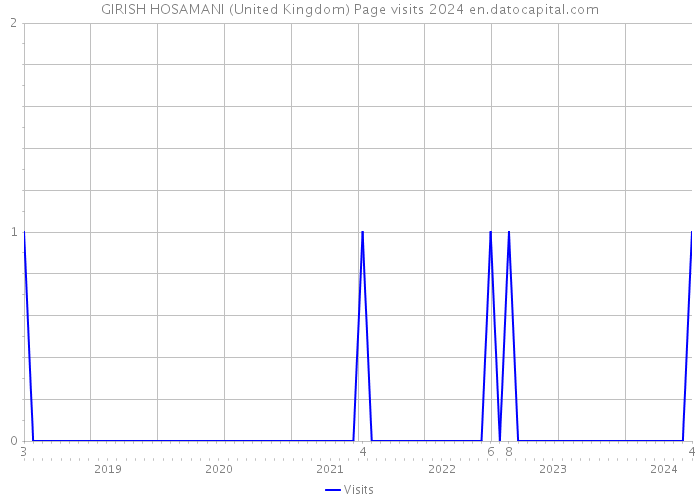 GIRISH HOSAMANI (United Kingdom) Page visits 2024 