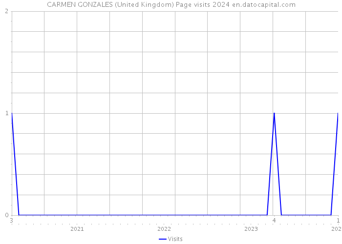 CARMEN GONZALES (United Kingdom) Page visits 2024 