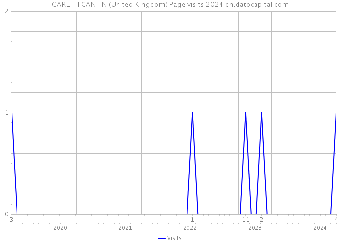 GARETH CANTIN (United Kingdom) Page visits 2024 