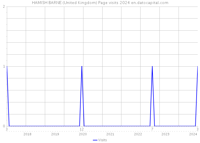 HAMISH BARNE (United Kingdom) Page visits 2024 