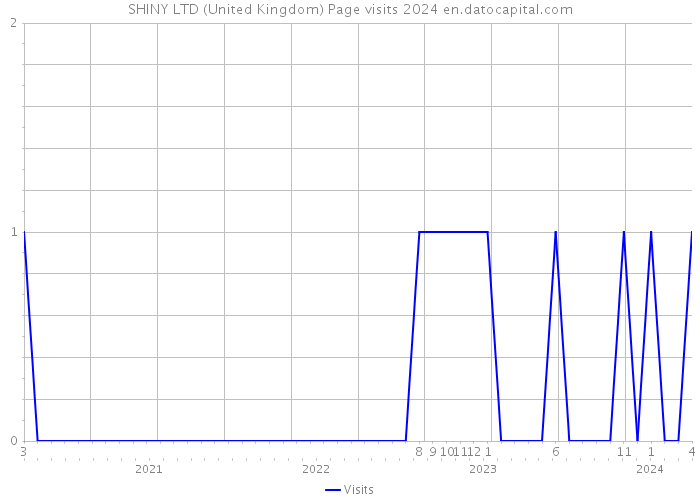 SHINY LTD (United Kingdom) Page visits 2024 