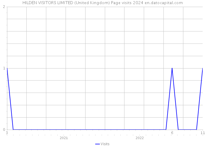 HILDEN VISITORS LIMITED (United Kingdom) Page visits 2024 