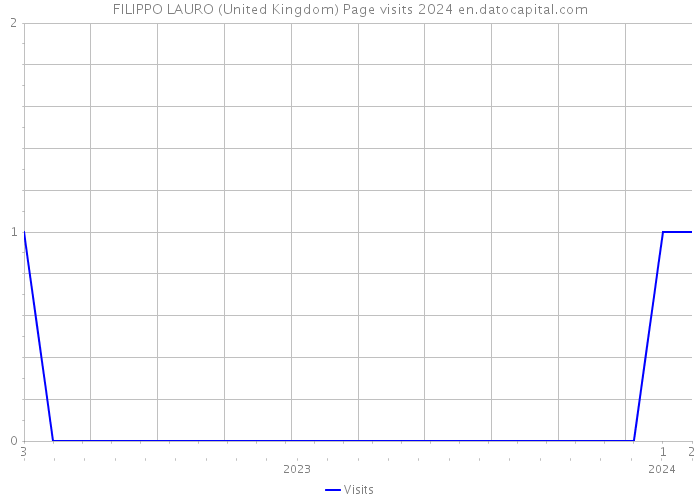 FILIPPO LAURO (United Kingdom) Page visits 2024 