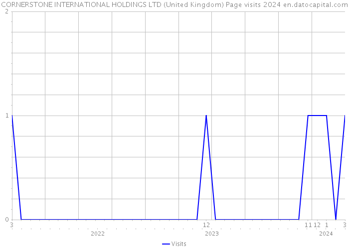 CORNERSTONE INTERNATIONAL HOLDINGS LTD (United Kingdom) Page visits 2024 