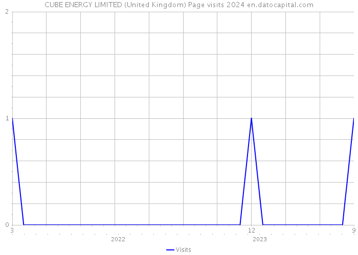 CUBE ENERGY LIMITED (United Kingdom) Page visits 2024 