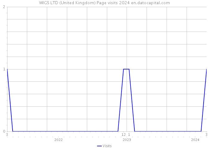 WIGS LTD (United Kingdom) Page visits 2024 