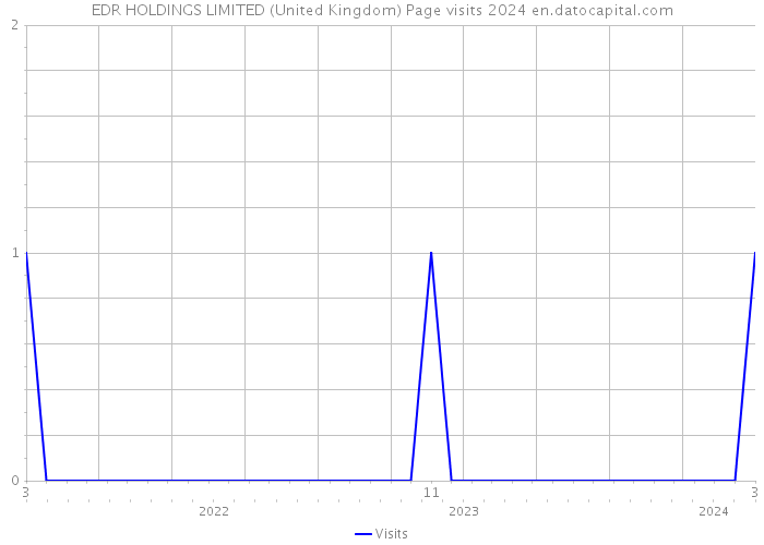 EDR HOLDINGS LIMITED (United Kingdom) Page visits 2024 