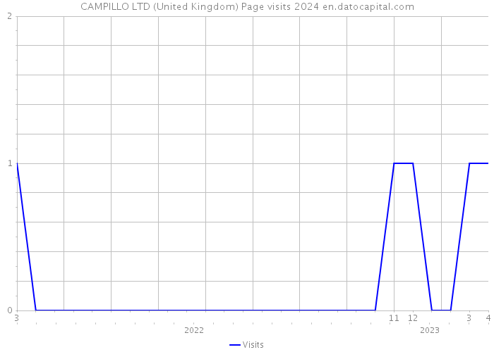 CAMPILLO LTD (United Kingdom) Page visits 2024 