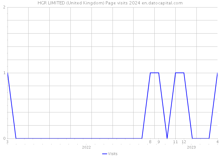 HGR LIMITED (United Kingdom) Page visits 2024 