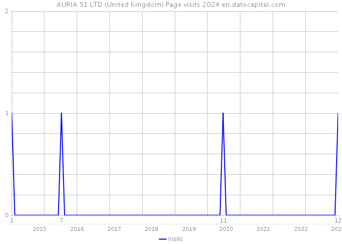 AURIA S1 LTD (United Kingdom) Page visits 2024 