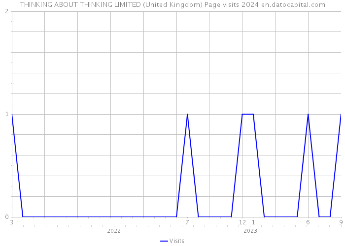 THINKING ABOUT THINKING LIMITED (United Kingdom) Page visits 2024 