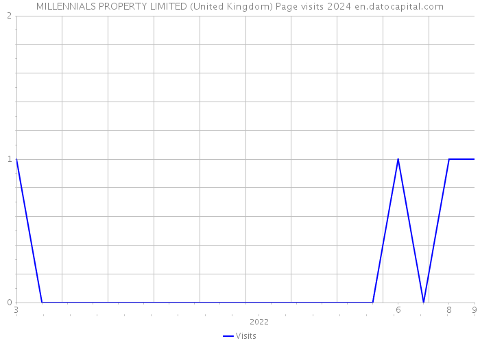 MILLENNIALS PROPERTY LIMITED (United Kingdom) Page visits 2024 