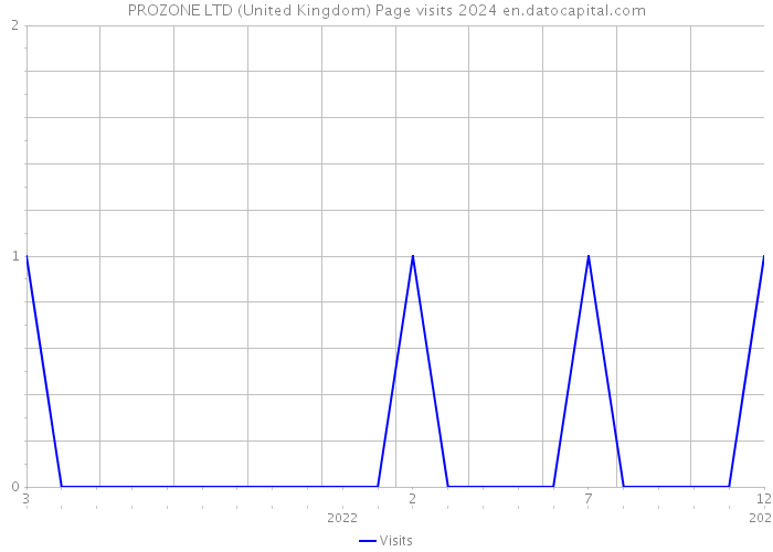 PROZONE LTD (United Kingdom) Page visits 2024 