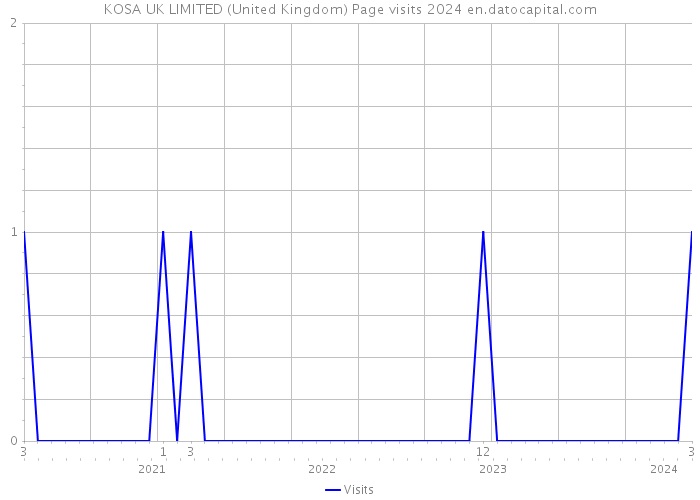 KOSA UK LIMITED (United Kingdom) Page visits 2024 