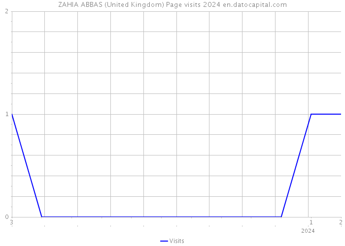 ZAHIA ABBAS (United Kingdom) Page visits 2024 