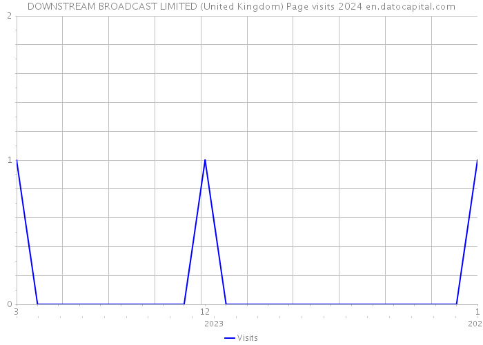 DOWNSTREAM BROADCAST LIMITED (United Kingdom) Page visits 2024 