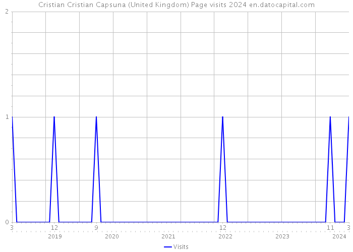Cristian Cristian Capsuna (United Kingdom) Page visits 2024 