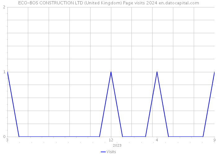 ECO-BOS CONSTRUCTION LTD (United Kingdom) Page visits 2024 