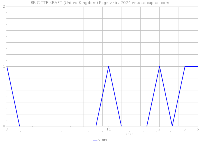 BRIGITTE KRAFT (United Kingdom) Page visits 2024 