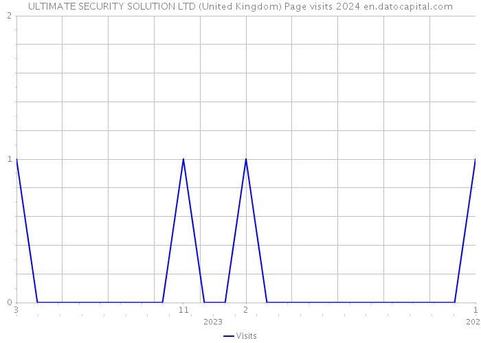 ULTIMATE SECURITY SOLUTION LTD (United Kingdom) Page visits 2024 
