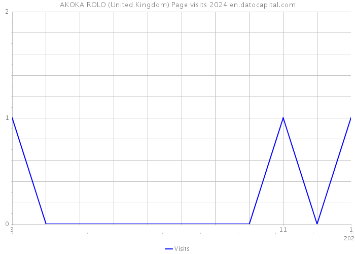 AKOKA ROLO (United Kingdom) Page visits 2024 