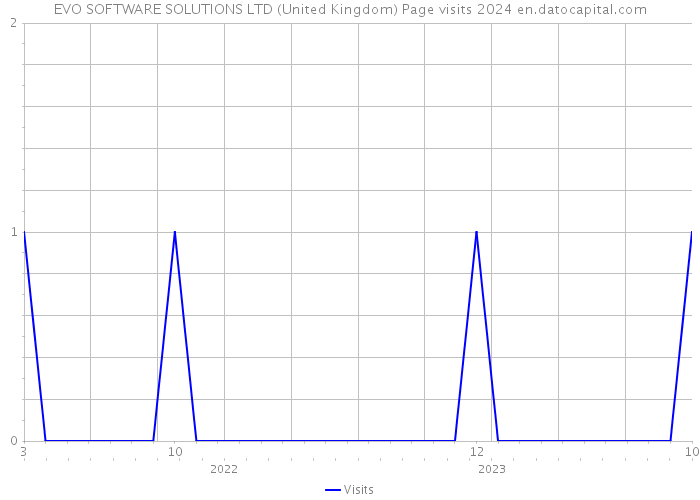 EVO SOFTWARE SOLUTIONS LTD (United Kingdom) Page visits 2024 