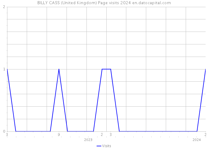 BILLY CASS (United Kingdom) Page visits 2024 