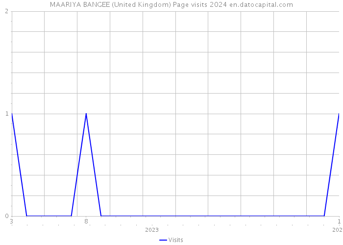 MAARIYA BANGEE (United Kingdom) Page visits 2024 