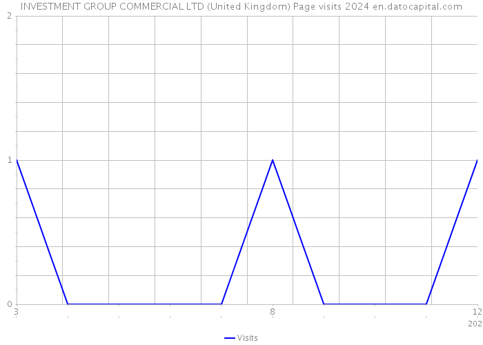 INVESTMENT GROUP COMMERCIAL LTD (United Kingdom) Page visits 2024 