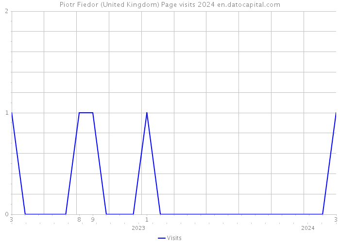 Piotr Fiedor (United Kingdom) Page visits 2024 