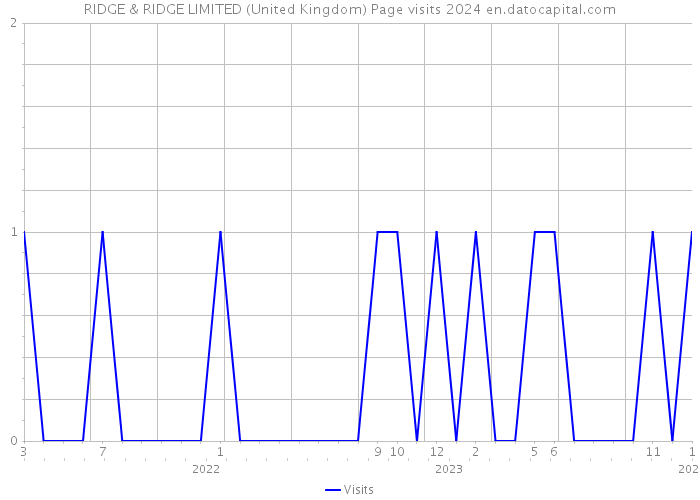 RIDGE & RIDGE LIMITED (United Kingdom) Page visits 2024 