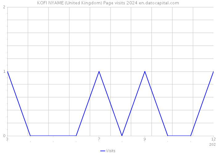 KOFI NYAME (United Kingdom) Page visits 2024 
