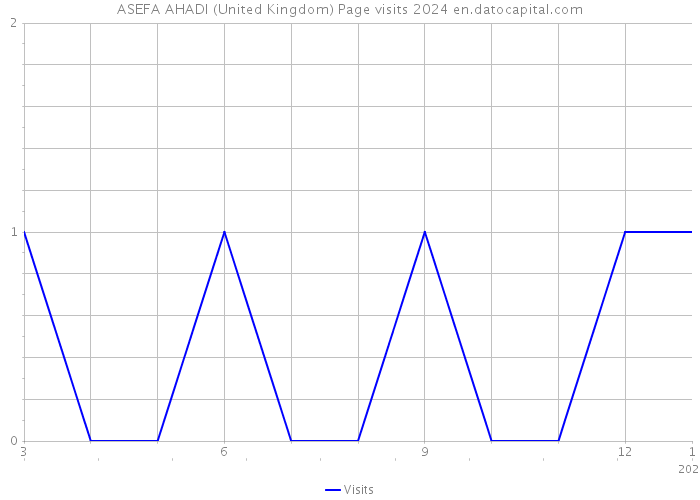 ASEFA AHADI (United Kingdom) Page visits 2024 