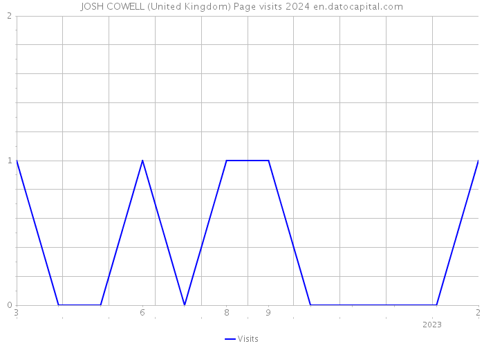 JOSH COWELL (United Kingdom) Page visits 2024 