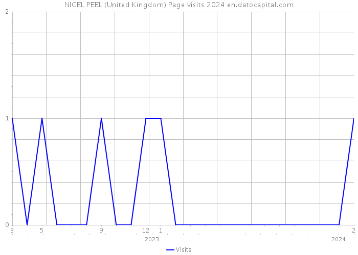 NIGEL PEEL (United Kingdom) Page visits 2024 