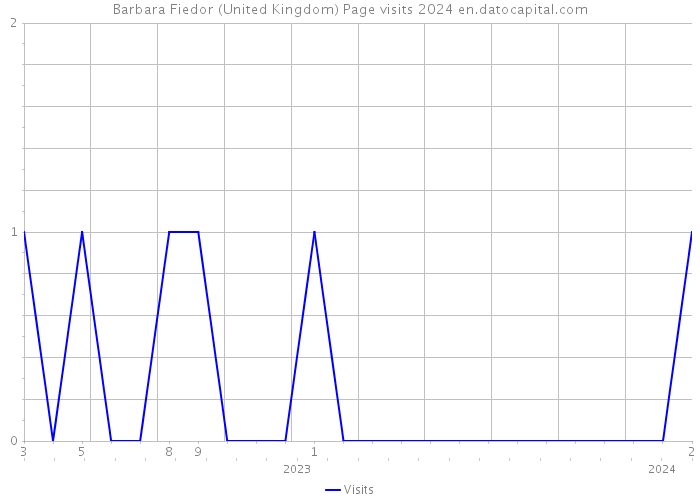 Barbara Fiedor (United Kingdom) Page visits 2024 