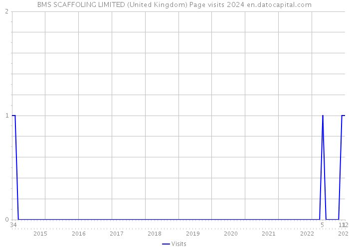 BMS SCAFFOLING LIMITED (United Kingdom) Page visits 2024 