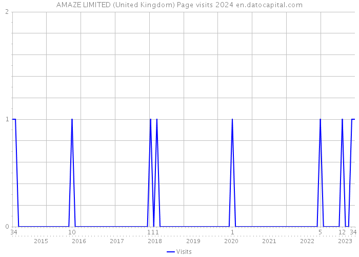 AMAZE LIMITED (United Kingdom) Page visits 2024 